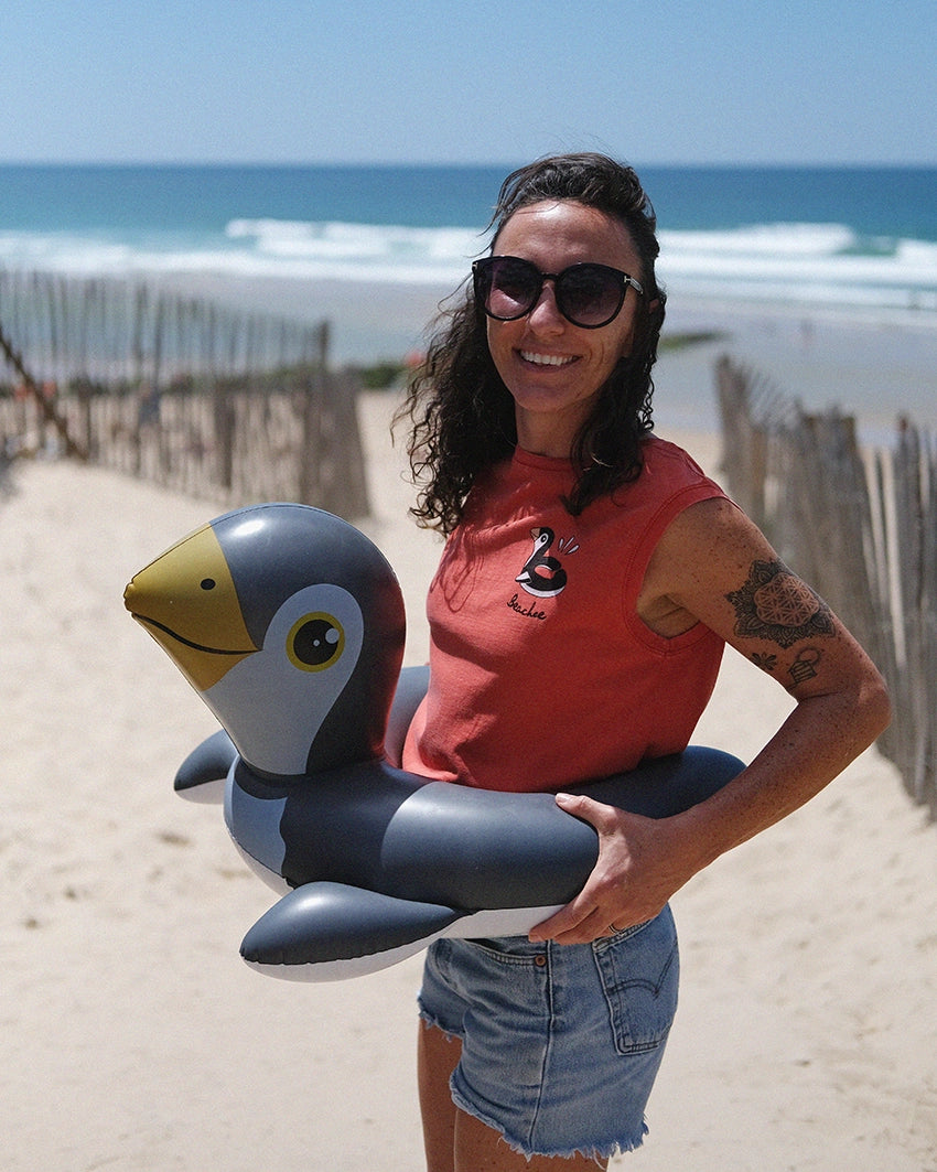 Tee-shirt crop Pinguin