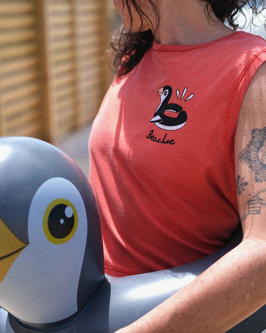 Tee-shirt crop Pinguin