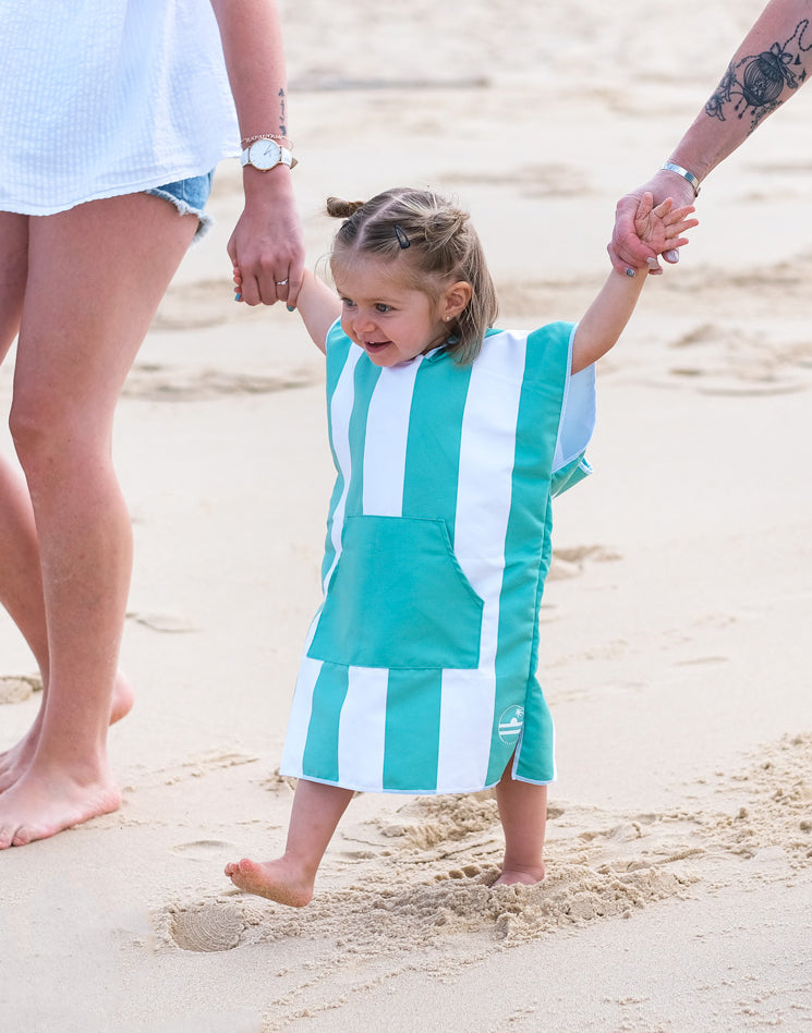 Poncho microfibre Enfant - Vert