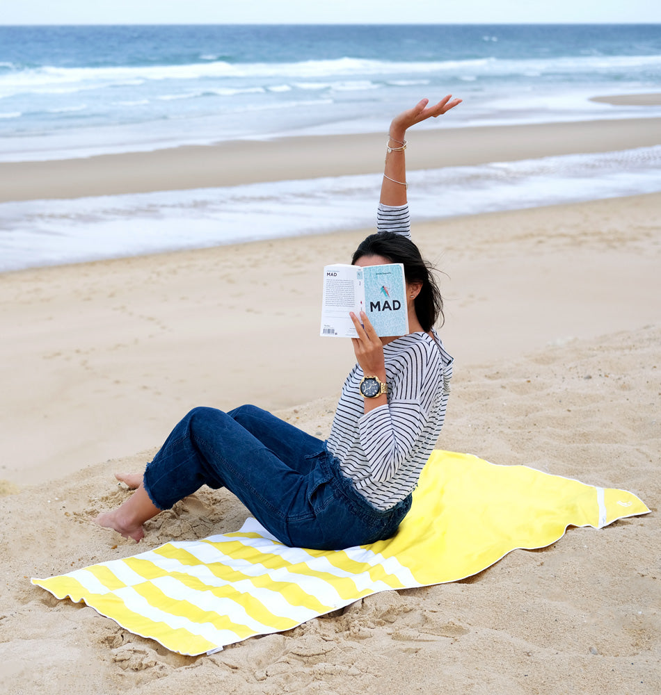 Serviette microfibre - Nazaré - Jaune