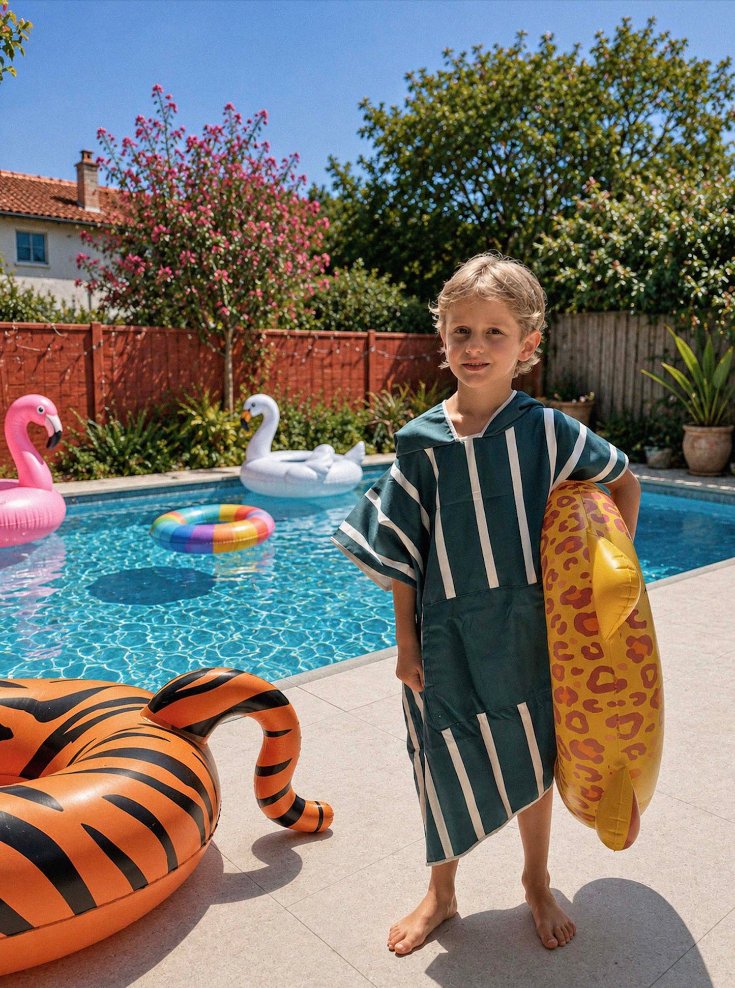 Poncho microfibre Enfant - DEEP SEA