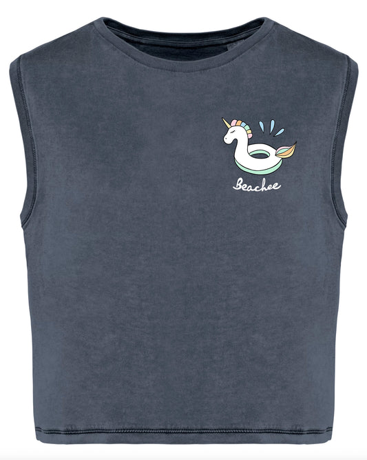 Tee-shirt crop Unicorn