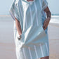 Poncho microfibre Adulte - MINT