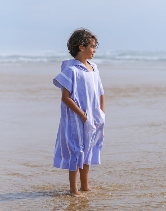 Poncho microfibre Enfant - LILAS