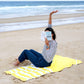 Serviette microfibre - Nazaré - Jaune