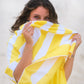 Serviette microfibre - Nazaré - Jaune