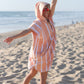 Poncho microfibre Adulte - PEACH